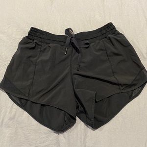 Black Lululemon shorts. Size 6.